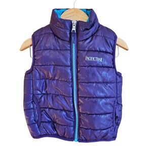 Pacific Trail Outdoor Wear Puffer Vest Purple Baby 18 Months